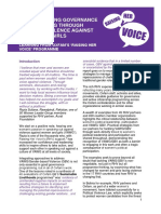 Strengthening Governance Programming Through Tackling Violence Against Women and Girls: Learning From Oxfam's Raising Her Voice Programme