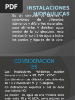 Instalaciones Hidraulicas y Drenaje