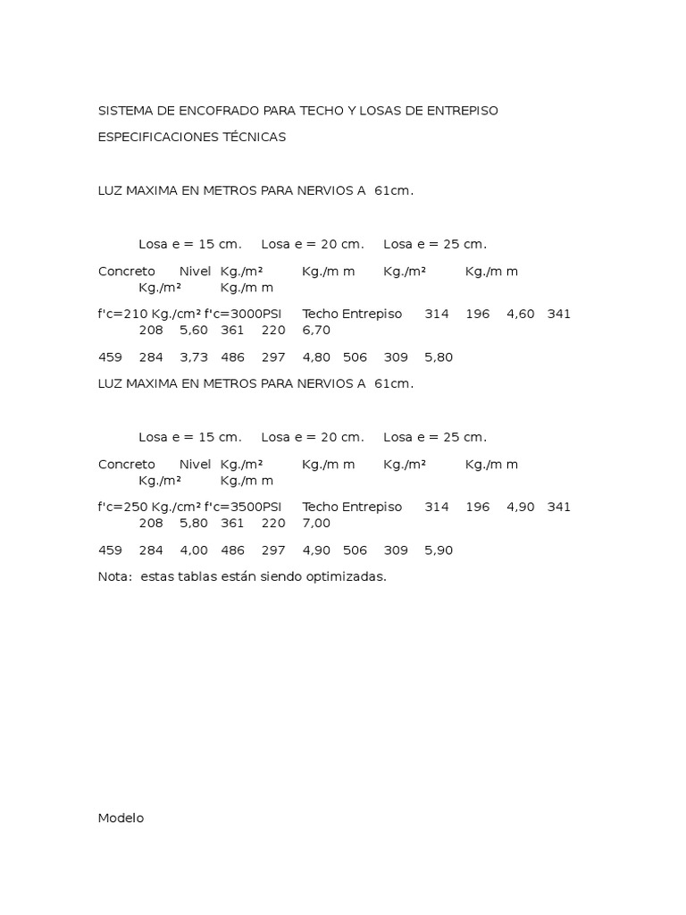 Sistema de Encofrado Para Techo y Losas de Entrepiso | Poliestireno