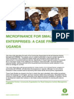 Microfinance For Small Enterprises: A Case From Uganda