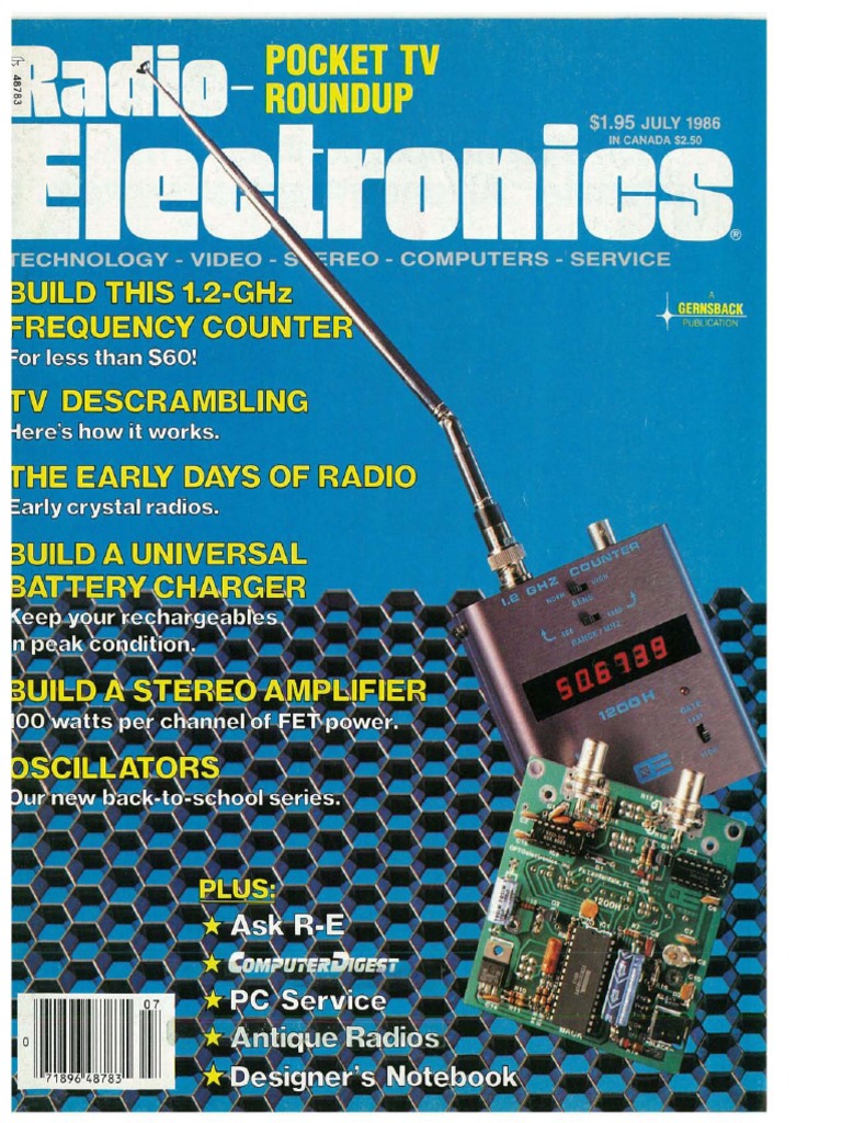 Radio Electronics July 1986 Electronics Electrical Engineering