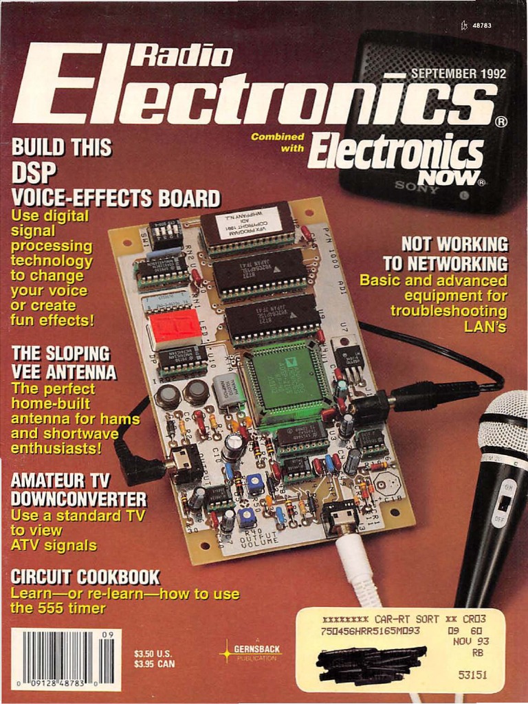Radio Electronics September 1992 PDF Electronic Engineering Magnetic Resonance Imaging