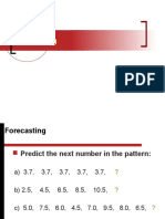 Forecasting