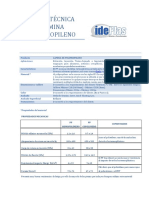 Ficha Tecnica Lamina de Polipropileno PDF