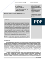 Effects of Using Teams Games Tournaments (TGT) Cooperative Technique For Learning Mathematics in Secondary Schools of Bangladesh