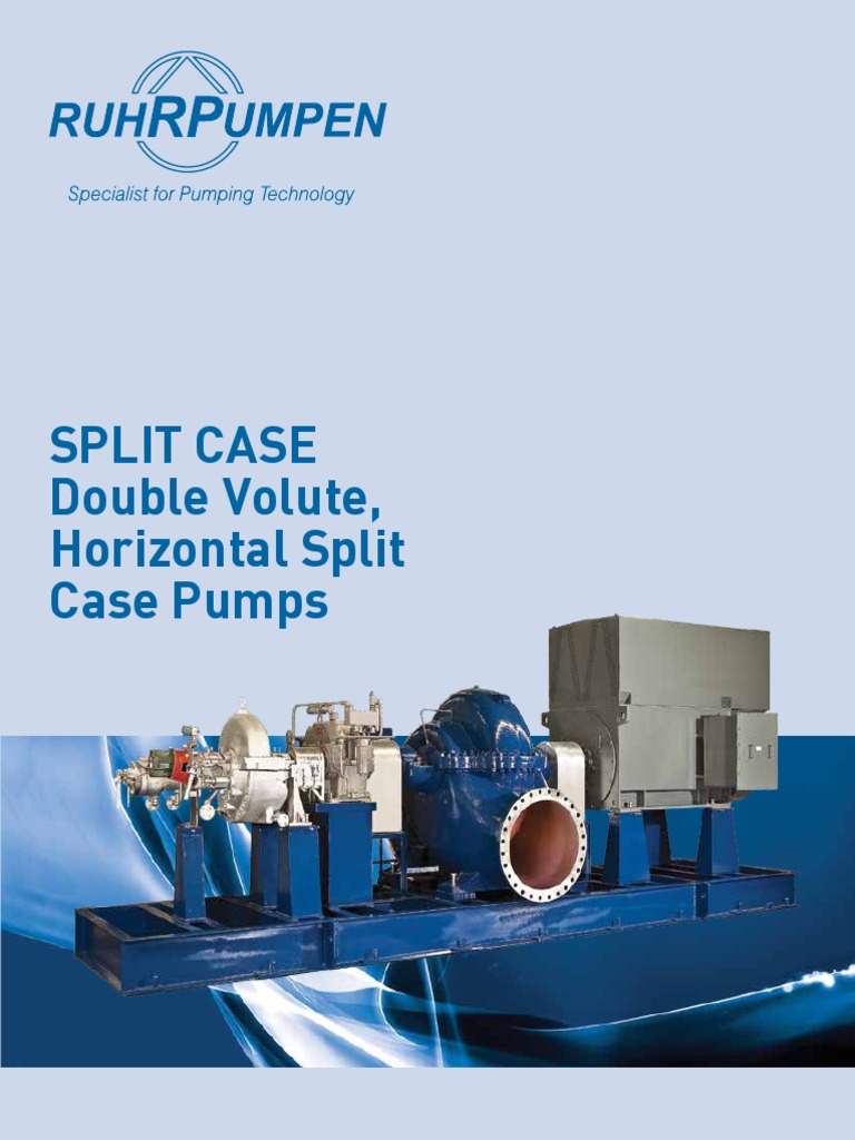 Horizontal Split Case Pump Overview | PDF | Pump | Bearing (Mechanical)