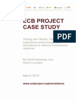 Playing With Reality: Emergency Capacity Building Project Simulations Case Study