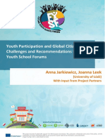 Youth Participation and Global Citizenship: Challenges and Recommendations For Future Youth School Forums