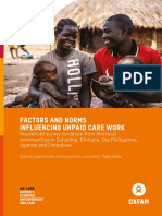 Factors and Norms Influencing Unpaid Care Work