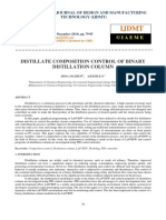 Distillate Composition Control of Binary Distillation Column