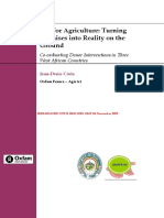 Aid For Agriculture: Turning Promises Into Reality Co-Ordinating Donor Interventions in Three West African Countries