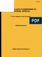 Hunters and Gatherers in Central Africa: On The Margins of Development