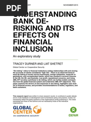 Understanding Bank De Risking And Its Effects On Financial Inclusion Financial Action Task Force On Money Laundering Money Laundering Additionally, through our wholesale banking* business, we offer a full suite of wholesale services to meet the unique needs of our correspondents, including credit and debt capital markets products (e.g. scribd