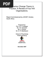 Behaviour Change Theory in Practice