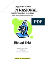 Rangkuman Materi UN Biologi SMA Berdasarkan SKL 2013