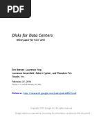 Disks for Data Centers (Google 2016)