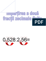 Împărţirea A Două Fracţii Zecimale Finite