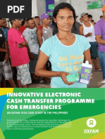 Innovative Electronic Cash Transfer Programme For Emergencies: An Oxfam-Visa Case Study in The Philippines