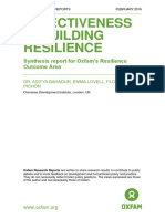 Effectiveness in Building Resilience: Synthesis Report For Oxfam's Resilience Outcome Area