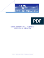 Ley Del Gobierno de La Comunidad Autónoma de Andalucía - Reglamento