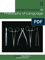 Sample of The Routledge Companion To Philosophy of Language