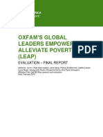 Evaluation of The Global Leaders Empowered To Alleviate Poverty (LEAP) Program