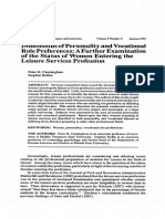 1991 - Dimensions of Personality and Vocational Role Preferences