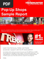 Trend Hunter Sample Custom Report Pop Up Shops