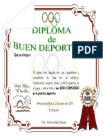 Diploma Buen Deportista 10-11