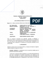 Auto del Tribunal Administrativo de Cundinamarca sobre el Congreso Liberal