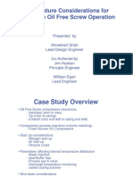 Temperature Considerations For Trouble Free Oil Free Screw Operation