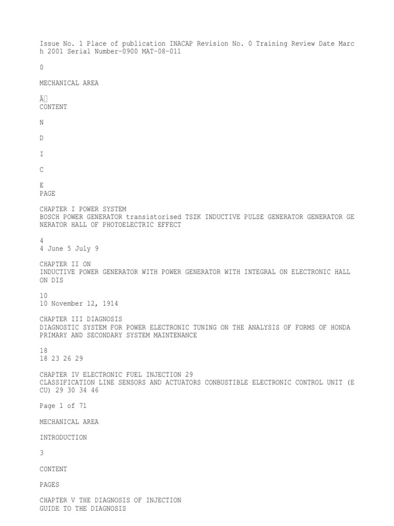 Power Systems and Diagnostics Guide | PDF | Fuel Injection | Ignition ...