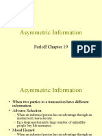 Asymmetric Information: Perloff Chapter 19