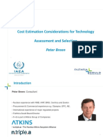 Cost Estimation Considerations For Technology Assessment and Selection