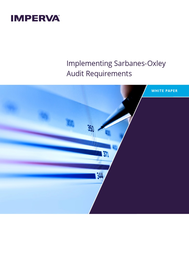 WP SOX Compliance PDF SarbanesOxley Act Databases