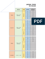 Jadual Tasmiq