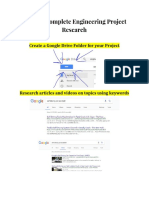 Steps To Complete Engineering Project Research: Create A Google Drive Folder For Your Project