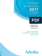 Catálogo de servicios Adeslas Córdoba 2017