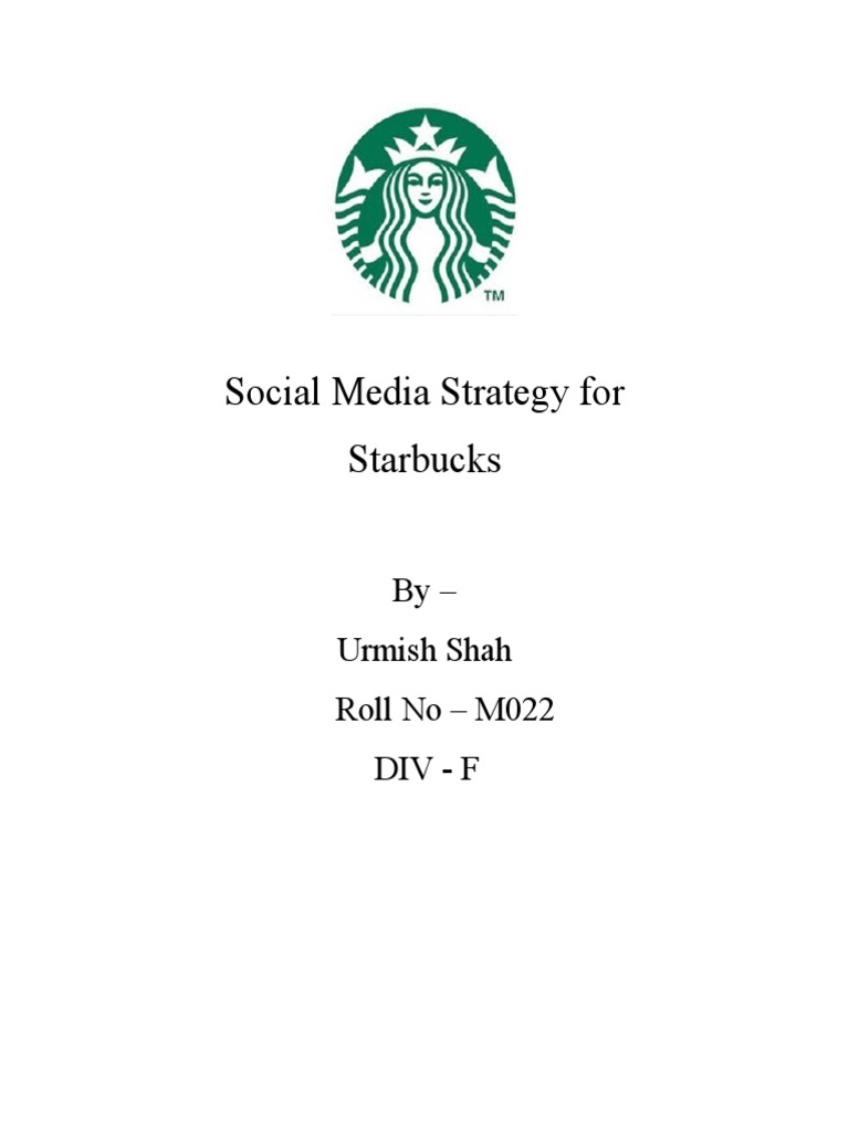 Starbucks Final Pdf Starbucks Twitter
