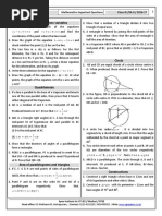 Class-IX Mathematics H.O.T.S. Summative Assessment-II 2016-17