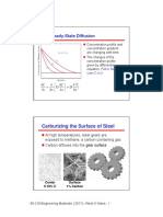 Nonsteady-State Diffusion: Carburizing The Surface of Steel