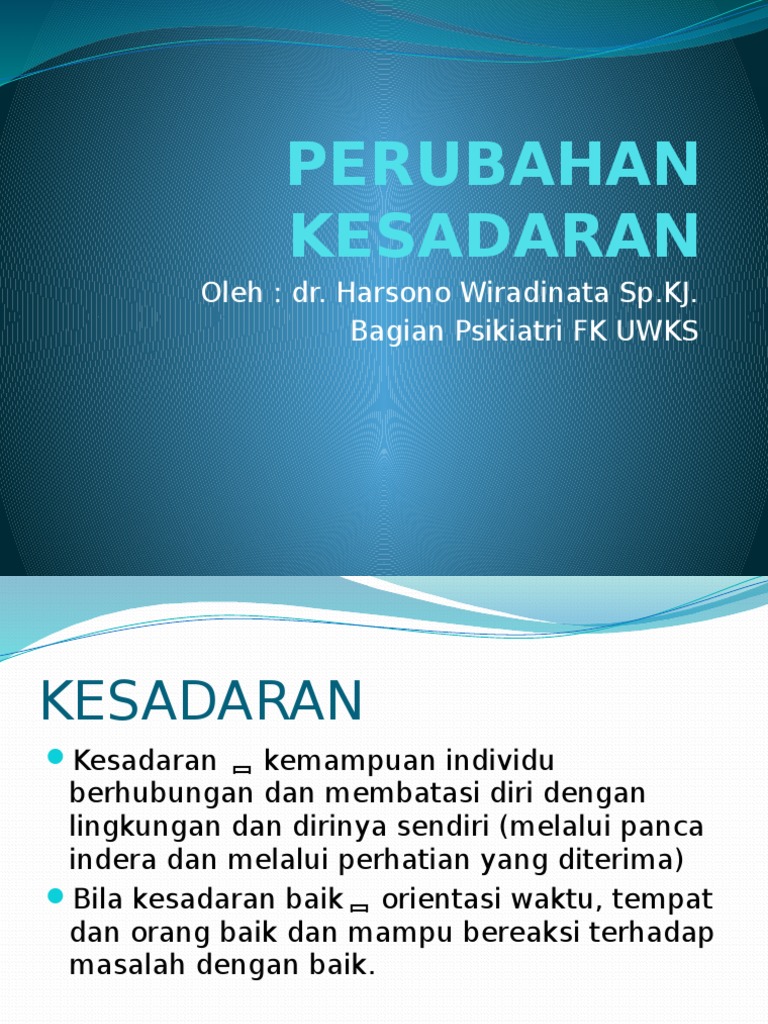 Perubahan Kesadaran Pdf