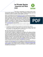 Ebola and The Private Sector: Bolstering The Response and West African Economies