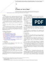 ASTM Standard Practice For Coagulation-Flocculation Jar Test of Water