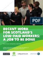 Decent Work For Scotland's Low-Paid Workers: A Job To Be Done