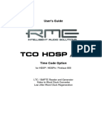 Tco HDSP / FF: User's Guide