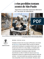 Caçadores de Rios Perdidos Tentam Salvar As Nascentes de São Paulo