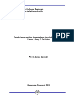 Análisis de Periodismo de Salud en Guatemala