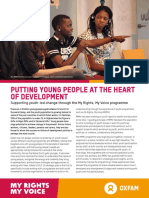 Putting Young People at The Heart of Development: Supporting Youth-Led Change Through The My Rights, My Voice Programme