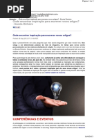 Onde Encontrar Inspiração Para Escrever Novos Artigos